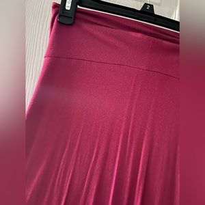 Maroon maxi skirt